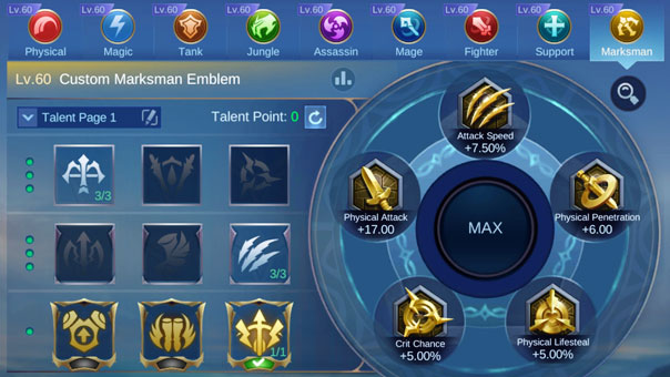 Recommended Emblem and Talent for Wanwan - Mobile Legends