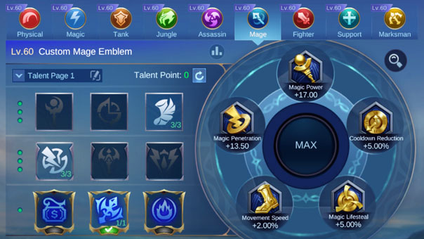 Highly recommended Emblem and Talents for Nana - Mobile Legends