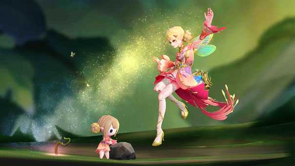 Mobile Legend support hero spreading magic dust like fairy 