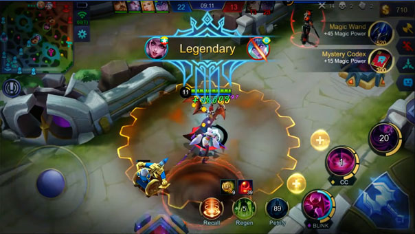 Mage killing an assassin in the game - Mobile Legends