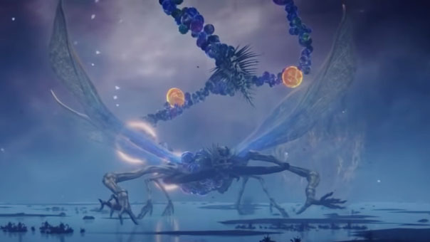 The giant firefly monster of Elden Ring
