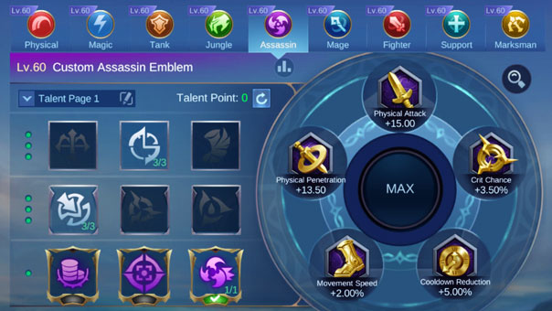 Recommended Emblem and Talents for Yi Sun-shin - Mobile Legends