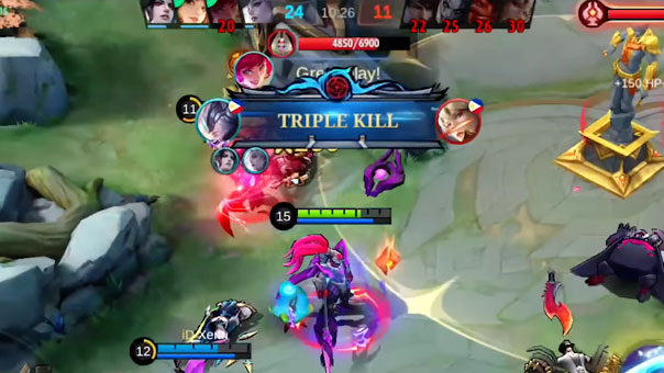 Triple kill by Alpha - Mobile Legends