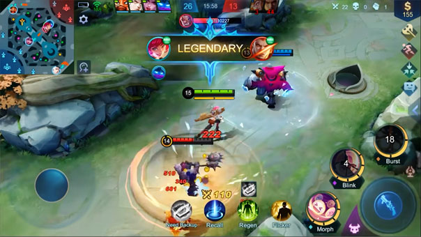 Mobile Legends gameplay example